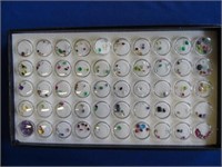 semi-precious stones collection (3 trays)