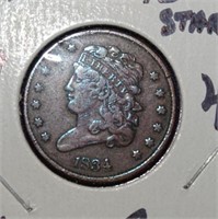 1834 half cent