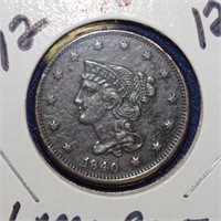 1840 large cent