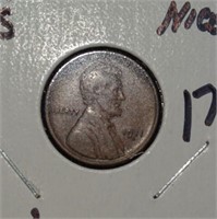 1911-S Lincoln cent, very nice