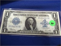 1923 series silver certificate, choice
