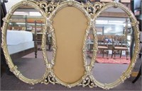 Three Ring Decorative Mirror Broken In the Middle