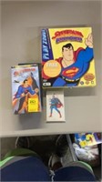 Superman activity set and VHS