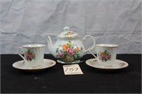 Floral Tea Set stamped JAPAN