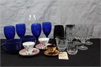 Windsor Bone China and various glassware