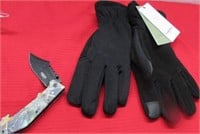 Knife and Thermal Gloves New