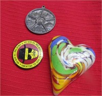 Disney Pendant Heart Glass Rock Breaking Bad Coin