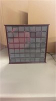 Wooden display case - wall hanging