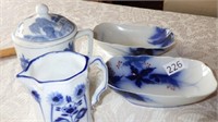 Blue & white small pitcher