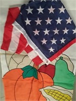 FLAG LOT AMERICAN AND FALL FLAGS