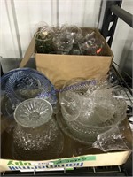 2 BOXES--ASSORTED GLASSWARE