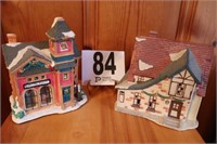 (2) Christmas Village Houses (R2)
