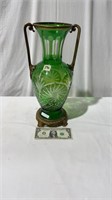 Vintage Cut To Clear vase