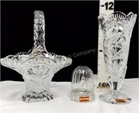 (3) Bleikristall W. Germany Crystal Pieces