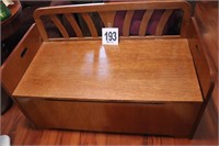 Wood Bench with Storage (R3)