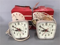 Two Small Alarm Clocks w/Boxes
