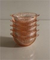 Set of 5 Art Glass Bowls