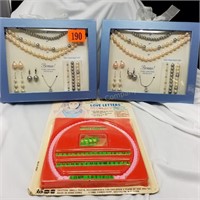 (3) Costume Jewelry Sets in Original Packaging