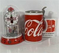 Coca-Cola Stein & Clock - 2