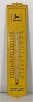 John Deere Metal Thermometer 3" X 12"