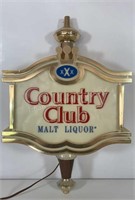 Country Club Malt Liquor Light Up Sign