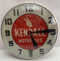 Nice Kendall Motor Oils Clock 14”