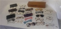 Collection of Glasses including wire rim 12K.G.F.