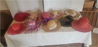 Hat Collection including Red Hat Society