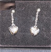 Silver heart Shape Earrings