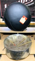 Authentic Steel Drum in Case with 2 Sets of Sticks