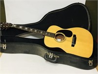 Conn acoustic guitar and case. Right handed.