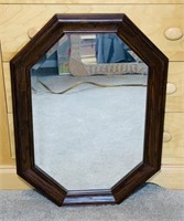 Wood Framed Mirror, 29” x 21”