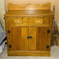 Antique Cabinet / Wash Stand, 30”w x 15”d x 34"h