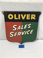 Oliver Sales-Services Paper/Particle Board Sign