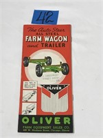 Oliver Farm Wagon & Trailer Advertising Booklet