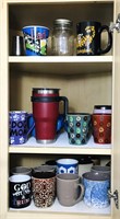 Various mugs, Yeti with Handle, etc