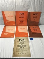 Assorted Fox Instruction & Parts Manuals