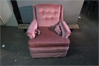 Vintage Pink Crushed Velvet Accent Chair