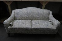 Temple Furniture White & Paisley Sofa