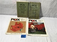 Fox Advertising Pamphlets/Parts Book/Instruction