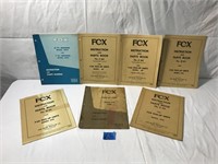 Assorted Fox Instruction & Parts Books