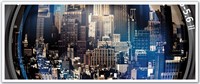 New York City Camera Lens Peel Stick Mural