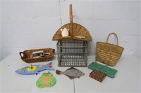 Cute Lot of Decorative, Kitchen & Sewing Items