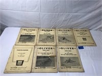 Oliver Parts Book & Setting Up Operating Inst.