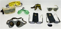 Lot of Vintage Safety Glasses/ Goggles