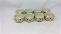 Eight small Jewel tea bowls