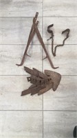 Plow blades and other rusty items