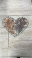 Tin heart decoration