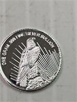 1 Gram Silver Round Peace Dollar
