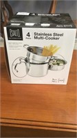 New in box stainless steel multi cooker